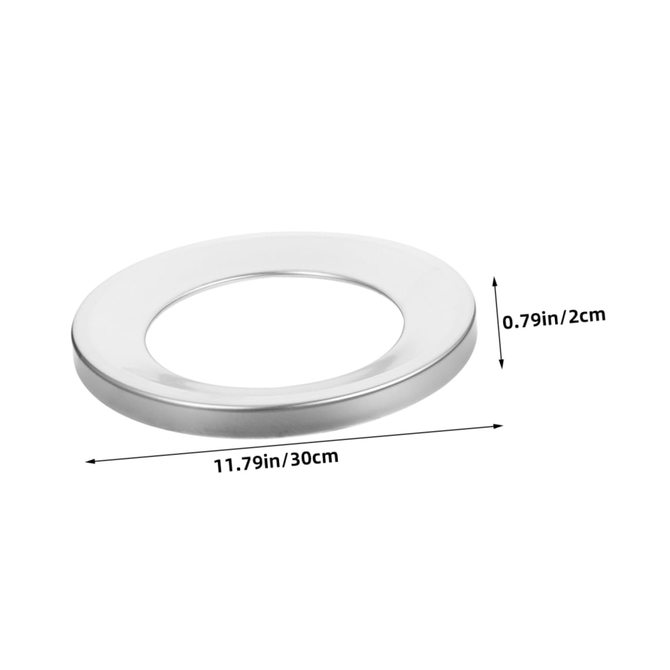 Luxshiny Stainless Steel Trash Can Cover Diameter Lid for Countertop Desktop Use Space Saving Design Easy Installation for Home Office Organization