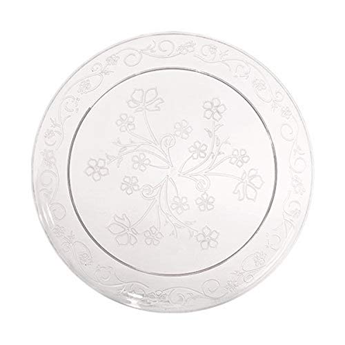 Hanna K. Signature Collection D'Vine Clear Deluxe Round Dinner Plates - 6.25