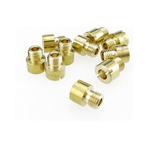 Glixal Jog 50cc 72cc 1PE40QMB Scooter Carburetor Mikuni VM11/22 Pit Bike ATV Dirt Bike Main Jet#70#75#80#85#90#95#100#105#110#115 (10 pcs set) Cover