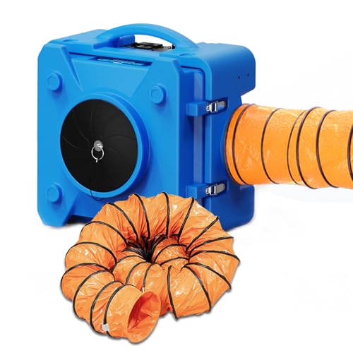 CADPXS Shield-550 Air Scrubber Blue and 8" Outlet Duct Bundle