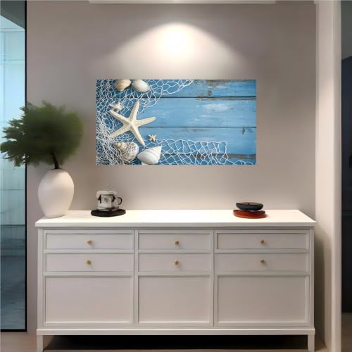 Vinilo decorativo para tapar imperfecciones de pared con motivos de conchas marinas 3