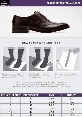 Image of Symbol Premium Mens Formal Oxford Leather Shoes