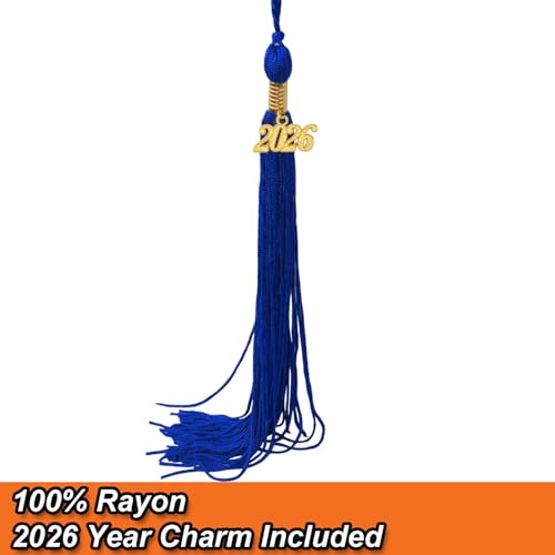 OSBO GradSeason Matte Graduation Gown Cap Tassel Set 2026 for High School and Bachelor (Royal, 42"(4'9"-4'11"))