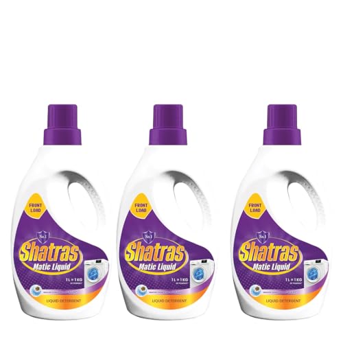 Image of SHATRAS Matic liquid detergent for daily wash | Laundry Liquid Detergent With Long-Lasting Refreshing Fragrance | Front Load Liquid Detergent for Superior Color Care (Purple 3)