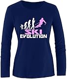 weicher Griff | 150 g/m2 EZYshirt® Ski Evolution Damen Longsleeve