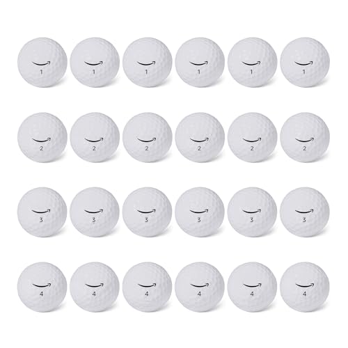 Amazon Basics Core Soft Golf Balls, 24-Pack, White