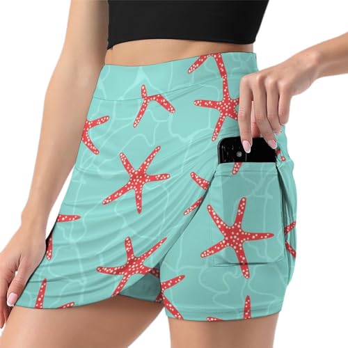 Jupe short de golf avec poche short de sport athlétique anti-frottement
