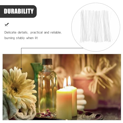 100 pzas mechas de algodón para hacer velas DIY miniatura 7