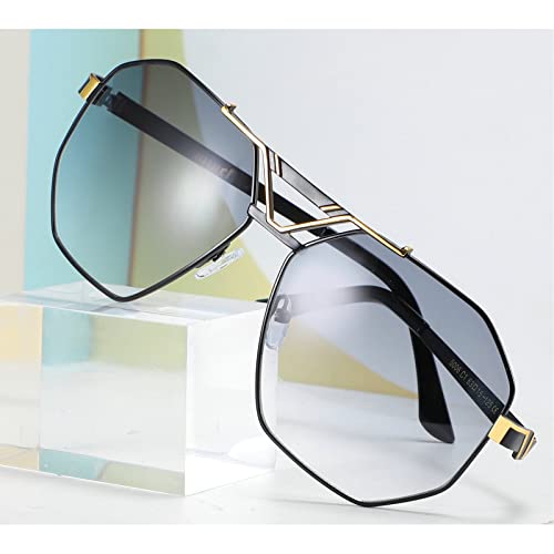 Image of mincl / 2021 Fashion Style Square transparent Sunglasses Unisex Vintage Oversized Glasses