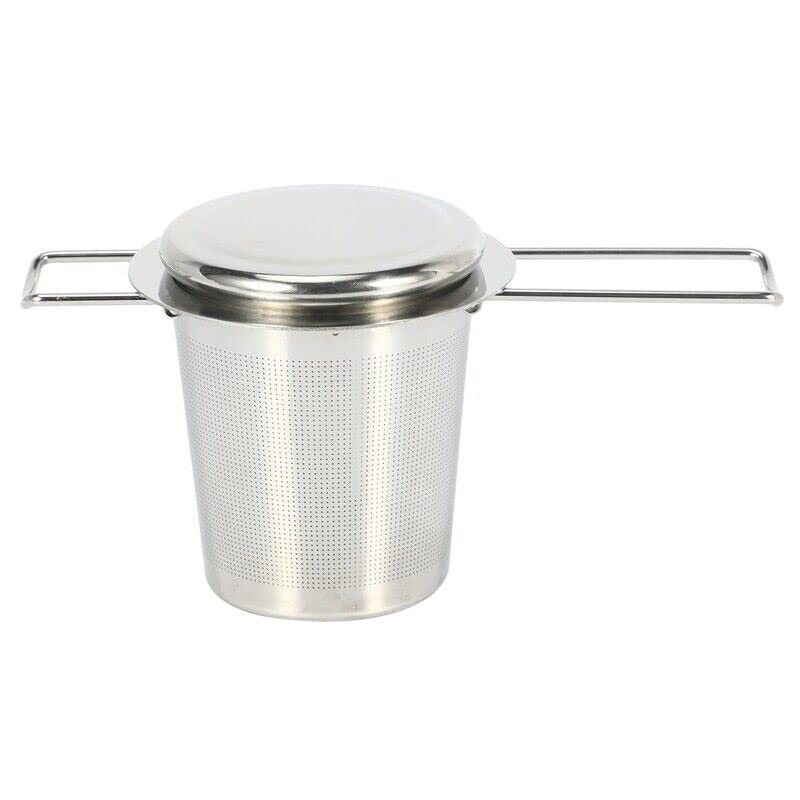 Nepal TeaFoldable Tea Strainer - Stainless Steal, Foldable & Adjustable Handle, Cover, Tea Strainer, Tea Infuser, Tea Filter, Loose Leaf Tea