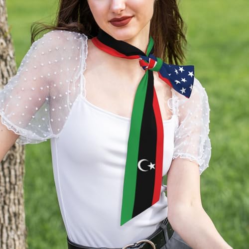 Women's Fashion Neck Scarf Monacan America Flag Neckerchief Headscarf4