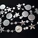 Decor365 Silver Star Party Decorations Twinkle Little Star Garland Glitter Hanging Stars Birthday Decoration Celestial Moon Galaxy Planet Starry Theme Graduation Party Banner Streamer Backdrop Decor