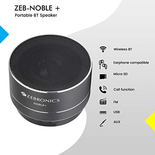 Image of Zebronics Combo Product Zeb-Noble Plus Bluetooth Supporting Speaker,Zeb-Rhythm Wireless Earphone And Zeb-Precious Wired Earphone