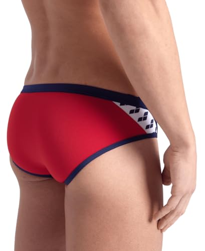 Image of ARENA Men's Icons Solid Swim Briefs Professional Training Swimsuit Sports Trunk