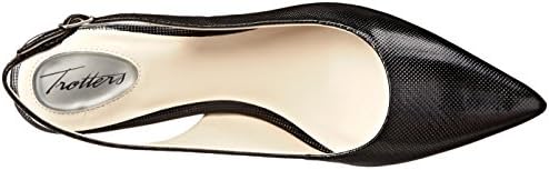 Trotters Women's Slingback Kitten Heeled Pump, Black Mini, 8 N US | Image 4