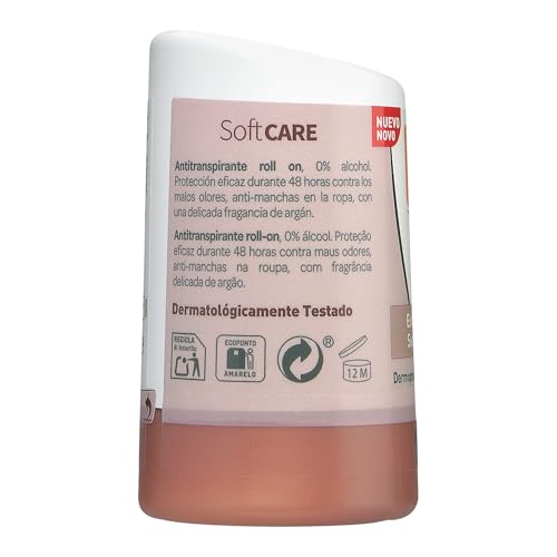Natural Honey, Soft Care Antitranspirante con Argán, Desodorante Roll On Sin Alcohol, 48H de Protección Suave Contra los Malos Olores, Fórmula Anti Manchas, Fragancia con Extractos Naturales, 50 ml - imagen 3