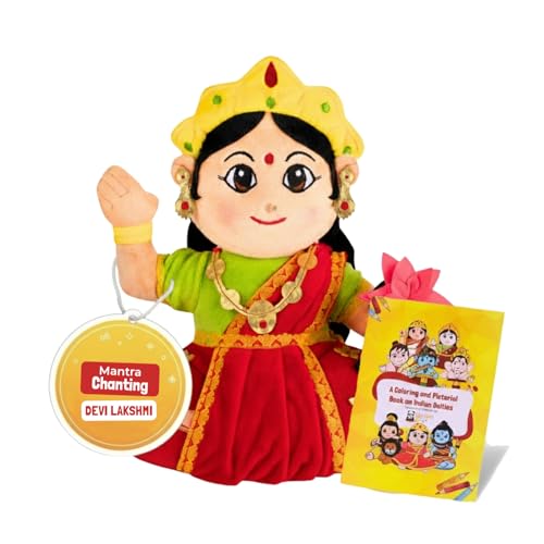Image of Panda's Box Mantra Chanting Musical Devi Lakshmi Plush Toy | Best Gift for Kids