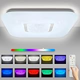 lamparas de techo habitacion amazon Dimensión de la Luz de Techo de Cuadrada: El diámetro de la plafon led techo es de 30 cm. La lámpara de techo utiliza un LED incorporado de alta calidad, que emite una luz blanca uniforme y brillante sin parpadeos y protege sus ojos del deslumbramiento.