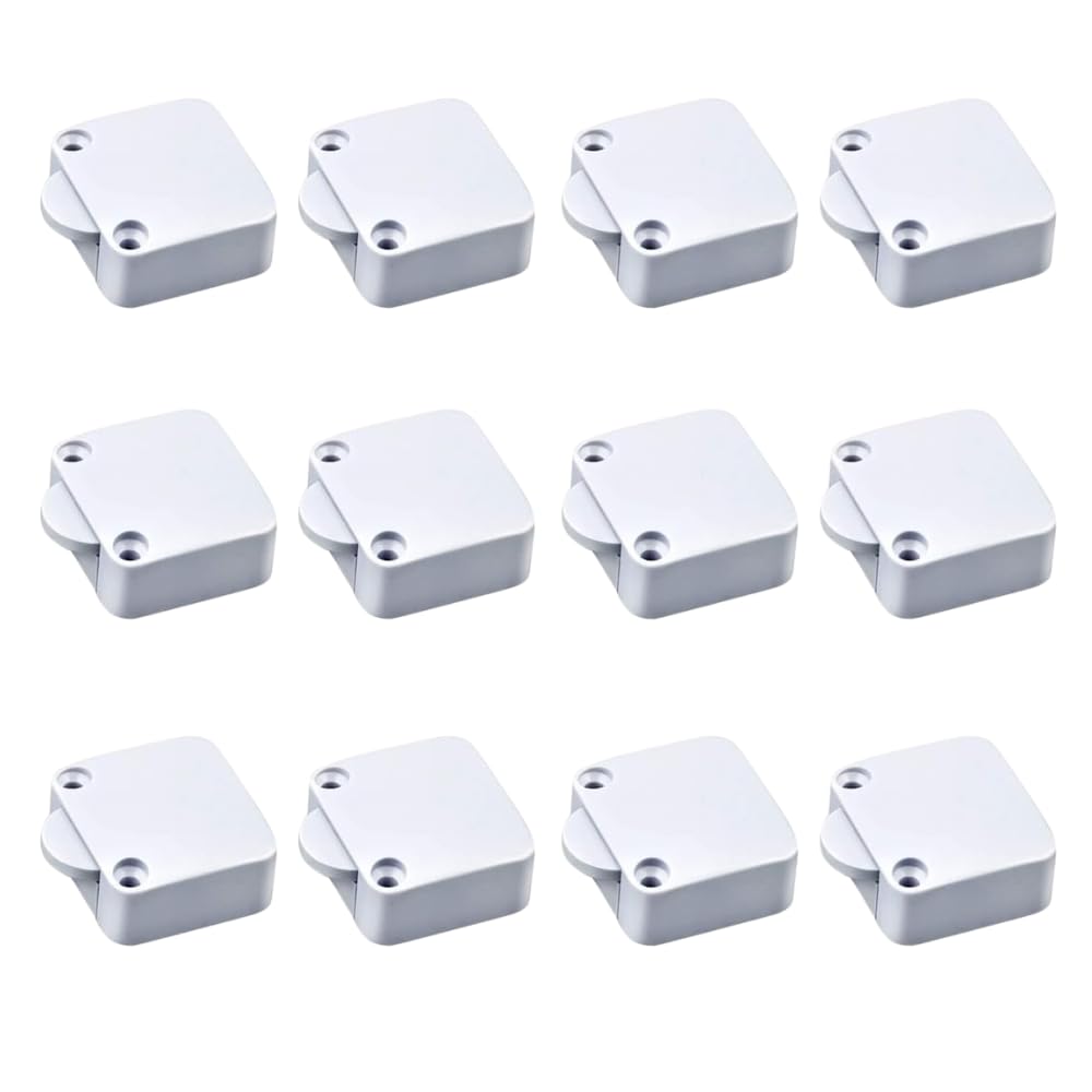 White Wardrobe Cabinet Door Switch ON/OFF Cabinet Door Light Control Switch (Cabinet Switch) - Pack of 12