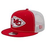 New Era Men's Red Kansas City Chiefs Core Team 9FIFTY Trucker Snapback Hat