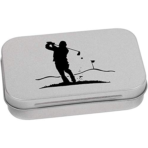 Azeeda 95mm 'Golf Swing' Metal Hinged Tin/Storage Box (TT00115062)