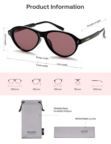 Image of SOJOS Retro Aviator Polarized Sunglasses for Women Men Vintage 70s Style UV Protection Womens Mens Shades SJ2701