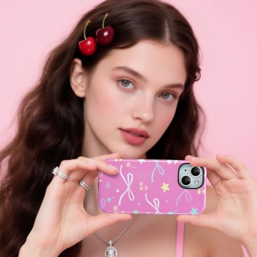 Coque iPhone 15 robuste évite les bris d'écran avec style rouge