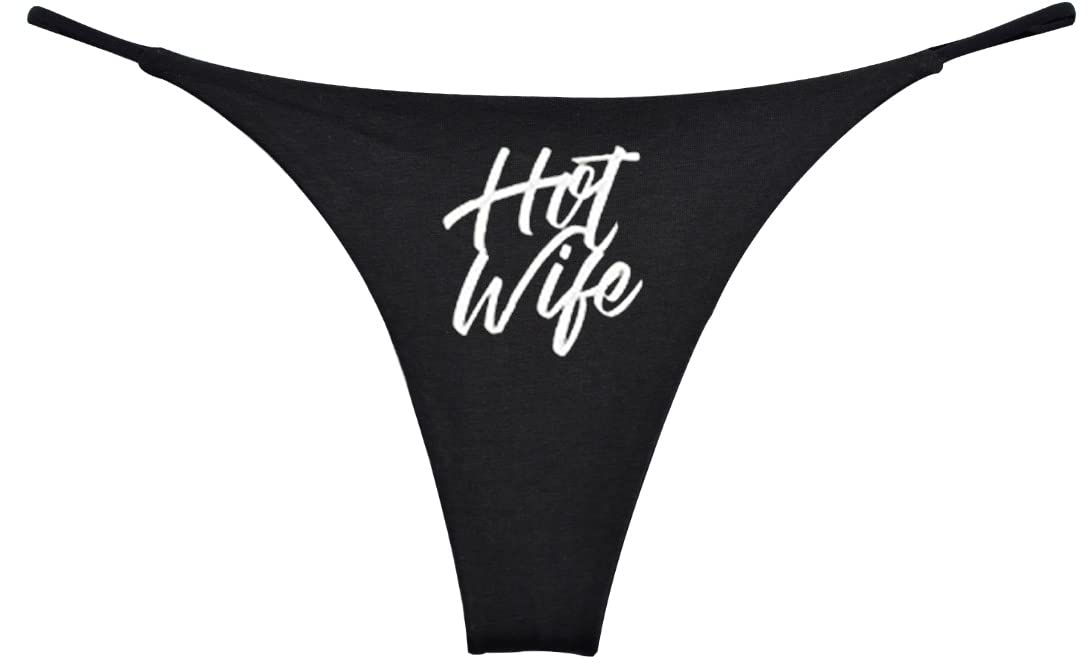 Southern Sisters Hotwife Novelty Thong G String Bride Bachelorette Underwear Gift, Black, M
