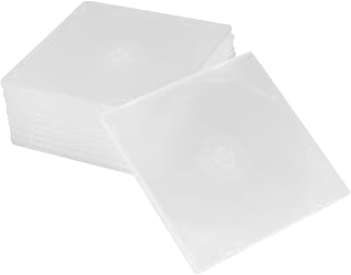 KICHOUSE 12 Pçs Caixa De Disco Caixa Fina Para Caixa Única Suporte De Armazenamento De CD Caixa De CD Pacote De CD Vídeo Dvd Caixa De CD Caixa De Armazenamento Branca Caixa De