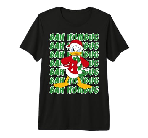 T-shirt Donald Bah Humbug Disney Mickey and Friends haut premium pour Noël