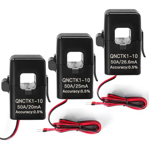 Transformador de corriente núcleo dividido QNCTK1-10 para control del consumo energético en hogares