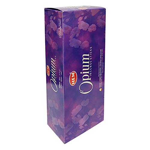 TRUMIRI Opium Hem Incense Sticks & Holder Bundle: 121 Pieces (6 Packets of 20, 1 Set)