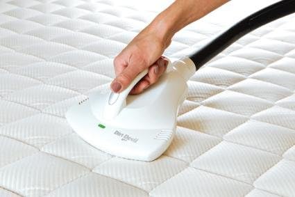 Underside of Dirt Devil M266 Anti-Mite Nozzle showing UV-C lamp