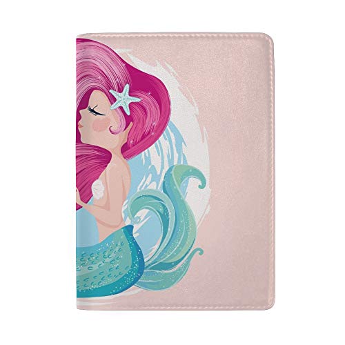 Étui pour passeport marron en cuir PU protège documents de voyage 6.5x4.5