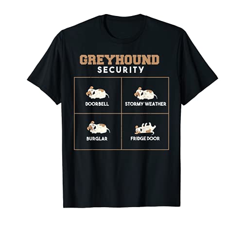 Seguridad: Greyhound Security - Perros Camiseta