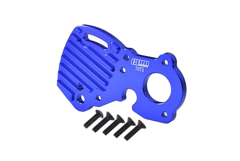 Plaque arrière alu bleu Traxxas E-Revo VXL 2.0 usinage CNC 8637