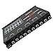 SoundXtreme ST-EQ755 1/2 Din 7 Band Car Audio Parametric Equalizer EQ with Front, Rear + Sub Output 8 Volt RMS Three Stereo RCA Output Built-in Input AUX / DVD Select Switch