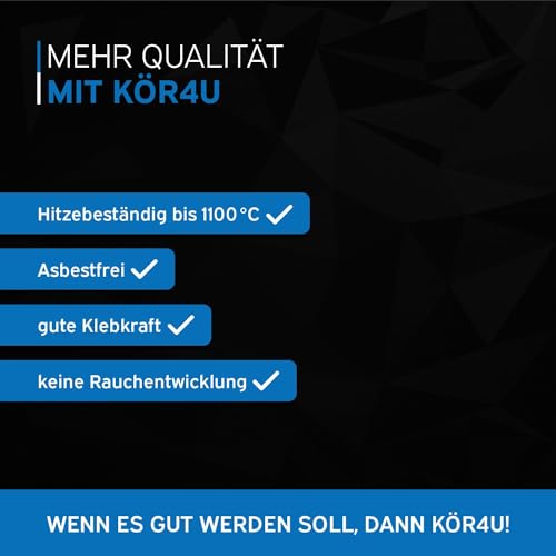 kör4u Schamottkleber 310ml, beige, Kleber für feuerfeste Bauteile, perfekt zur Reparatur von beschädigten Schamottsteinen