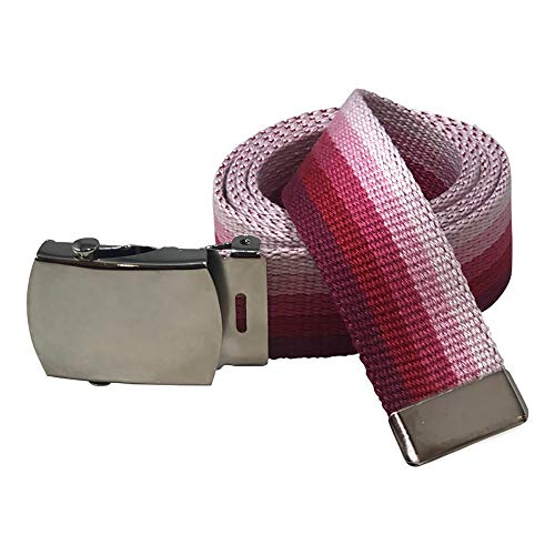 Jackster rainbow military-style web belt – adjustable 54