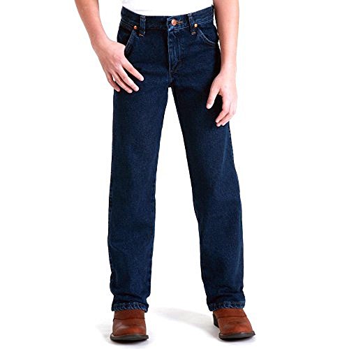 Wrangler Boys' Little 13MWZ Cowboy Cut Original Fit Jean, Dark Indigo, 6 Slim