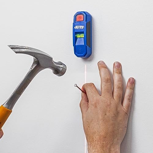 Image of Kreg KMM1000LZ - Kreg Magnetic Stud Finder with Laser-Mark - Stud Finder & Wall Scanner - Magnetic Stud Finder Tool - with Precise Stud Magnet