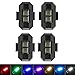 4Pcs LED Strobe Drone Light 7 Colors USB Charging Flying Anti-Collision Night Lights for Remote Control Drone,Motorcycle,Car,Bike,RC Car,RC Boat
