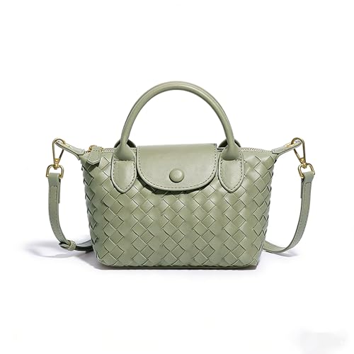 Mini bolso bandolera vegano para mujer, ligero y tejido miniatura 1