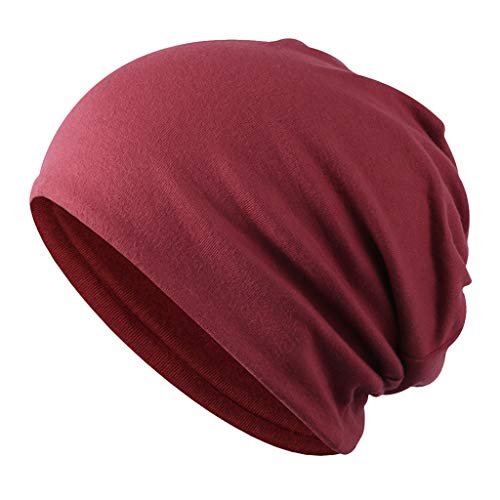#N/A 3 Peças Femininas Slouchy Gorros Chapéu Alongamento Casual Verão Chapéu Touca Boné