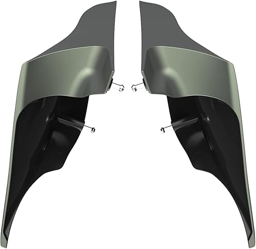 Miniatura 93 de Advanblack Barracuda - Cubiertas laterales estiradas plateadas (brillantes), paneles extendidos para Harley Touring Street Glide Road Glide Electra