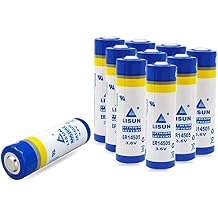 ER14505 AA Lithium Battery, 3.6V 2400mAh Water Electricity Meter PLC Facility Equipment Spare Battery 10 Count