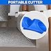 3pcs Foam Pipe Cutter Tool, Insulation Cutting Fixture in 3 Models, for Pipe Insulation in Homes, 15mm, 22mm, 28mm (Blue)
