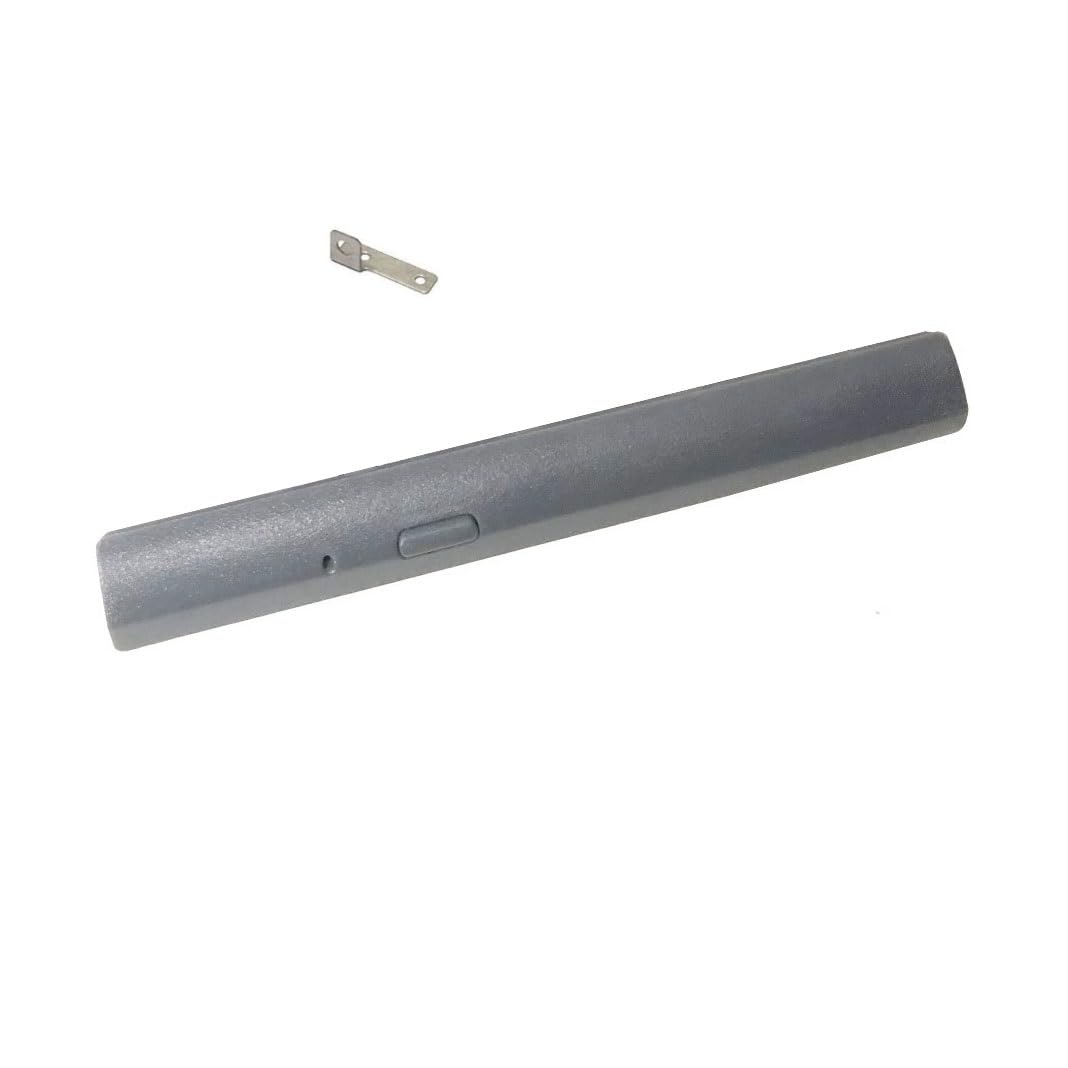 Color gris: cubierta de bisel de repuesto para unidad óptica de DVD ODD, panel frontal y soporte de metal trasero para Lenovo IdeaPad 320 330 520 Series
