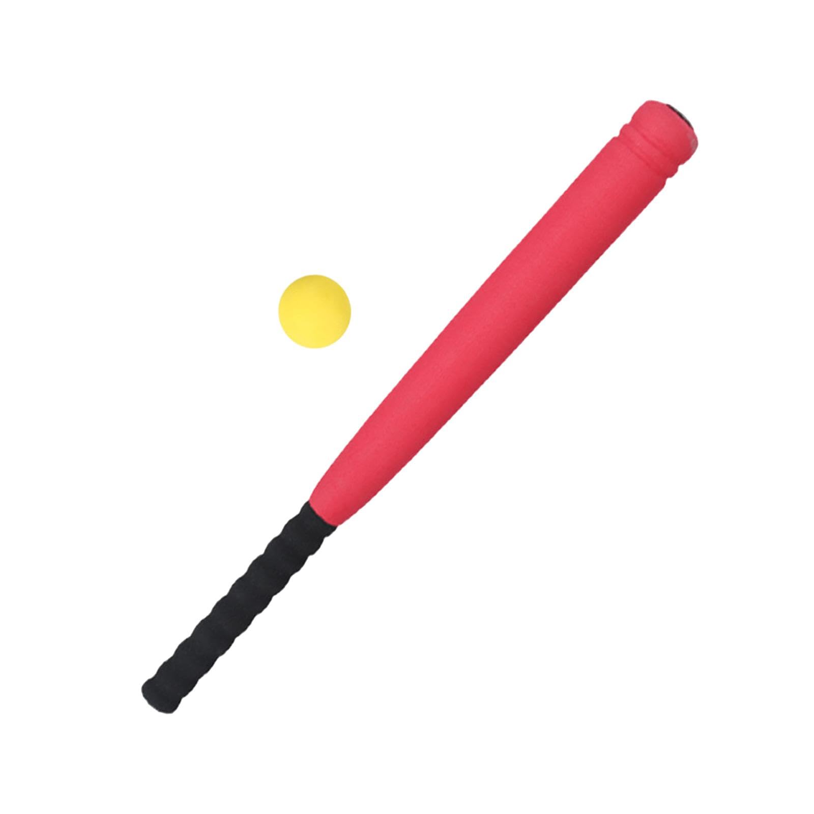perfk Mazza da Baseball Giocattolo, Palla in Spugna Eva per Bambini, Gioco Educativo, Allenamento, Adatto per Bambini, Adolescenti E Adulti, Divertimento al, 24 Pollici, Rosso