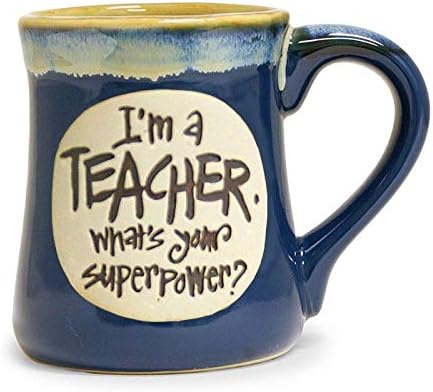 I'm a Teacher Superpower Mug - 18 Oz (Blue)